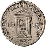 Gregorio XIII (1572-1585) Testone 1575 Porta ... 