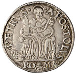 Pio IV (1559-1565) Testone - Munt. 9 AG (g ... 