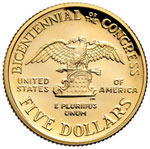 USA 5 Dollari 1989 - Fr. 200 AU (g 8,36) In ... 