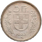 SVIZZERA Confederazione - 5 Franchi 1923 - ... 