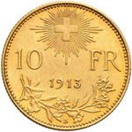 SVIZZERA Confederazione - 10 Franchi 1913 - ... 
