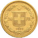 SVIZZERA Confederazione - 20 Franchi 1886 - ... 