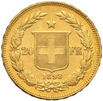 SVIZZERA Confederazione - 20 Franchi 1893 - ... 