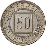 AUSTRIA Repubblica (1918-) 50 Groschen 1934 ... 