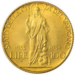 Pio XI (1922-1939) 100 Lire 1933-34 – Pag. ... 