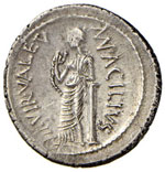 Acilia - Man. Acilius Glabrio - Denario (49 ... 