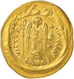 BISANZIO Giustiniano I (527-565) Solido ... 
