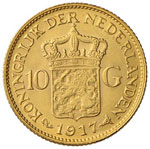 OLANDA Guglielmina (1890-1948) 10 Gulden ... 