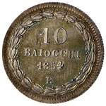 Pio IX (1846-1878) 10 Baiocchi 1854 A. VIII ... 