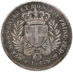 Vittorio Emanuele I (1815-1821) 5 Lire 1821 ... 