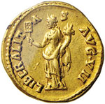 Adriano (117-138) – R/ LIBERALITAS AVG II, ... 