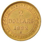 NEWFOUNDLAND 2 Dollari 1882 - Fr. 1 AU (g ... 
