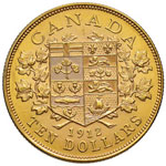 CANADA Giorgio V (1910-1936) 10 Dollari 1912 ... 