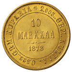 FINLANDIA 10 Markkaa 1878 – Fr. 4 AU (g ... 