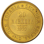 FINLANDIA 20 Markkaa 1879 – Fr. 1 AU (g ... 