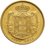 PORTOGALLO Luis I (1861-1889) 5.000 Reis ... 
