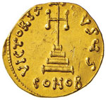 Filippico (711-713) Solido - Busto coronato ... 