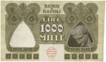Banco di Napoli - 1.000 Lire 14/08/1917 D-H ... 