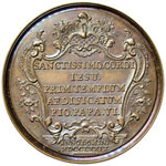 Pio VI (1774-1799) Medaglia 1779 Emessa dai ... 