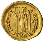 Leone con Zeno (474) Solido (Costantinopoli) ... 
