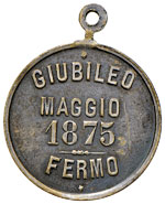 FERMO Medaglia per il Giubileo 1875 - MD (g ... 