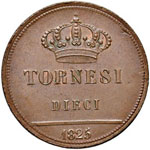 NAPOLI Francesco I (1825-1830) 10 Tornesi ... 