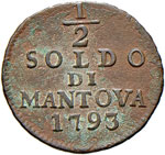 MANTOVA Francesco II (1792-1800) Mezzo soldo ... 