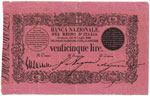 Banca Nazionale nel Regno dItalia - 25 Lire ... 