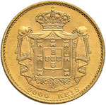 PORTOGALLO Pedro V (1853-1861) 5.000 Reis ... 