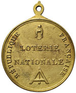 NAPOLEONICHE Medaglia Loterie Nationale - ... 