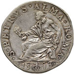 Clemente VIII (1592-1605) Testone 1593 - ... 
