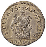 Paolo IV (1555-1559) Testone - Munt. 7 AG (g ... 