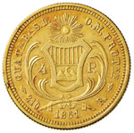 GUATEMALA Repubblica – 4 Pesos 1861 – ... 