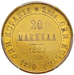 FINLANDIA 20 Markkaa 1880 – Fr. 1 AU ... 