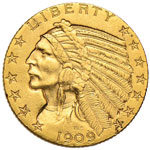 USA 5 Dollari 1909 D - ... 
