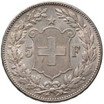 SVIZZERA Confederazione – 5 Franchi 1890 ... 