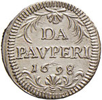 Innocenzo XII (1691-1700) Mezzo grosso 1698 ... 