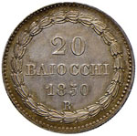 Pio IX (1846-1878) 20 Baiocchi 1850 A. IV - ... 