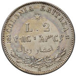Umberto I (1878-1900) Eritrea - 2 Lire 1890 ... 