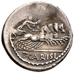 Carisia - T. Carisius - Denario (46 a.C.) ... 