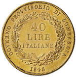 MILANO Governo Provvisorio (1848) 40 Lire ... 