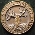 Medaglia 1946 Svccisa Virescit Montis Casini ... 