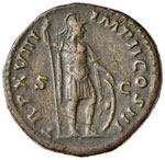 Marco Aurelio (160-182) Dupondio - Testa ... 