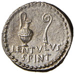 Cassio – Denario (43-42 a.C.) Tripode -  ... 