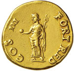 Vespasiano (69-79) Aureo (Lugdunum) Testa ... 