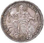 Pio VI (1774-1799) Mezzo scudo 1778 A. IV ... 
