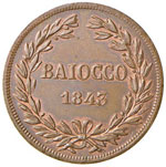 Gregorio XVI (1831-1846) Baiocco 1843 A. XII ... 