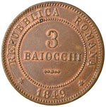 Repubblica romana (1849) 3 Baiocchi 1849 3 ... 