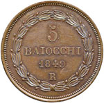 Pio IX (1846-1878) 5 Baiocchi 1849 A. IV – ... 