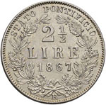 Pio IX (1846-1878) 2,50 Lire 1867 A. XXI – ... 